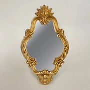 Καθρέπτης Τοίχου 751-12013 16,5x27,8x1,7cm Gold Estheti Home Γυαλί,Polyresin