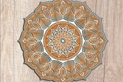 Intra απο ξύλο plywood 3mm-4mm πάχος 3D Layered Mandala – κοπής πολλαπλών επιπέδων Δίασταση 30x30 cm INTRAFABR-14506234