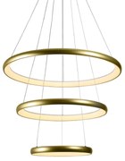 ΚΡΕΜΑΣΤΟ Φ/Σ LED 60W 4800LM CCT IP20 ΧΡΥΣΟ ΜΕΤΑΛΛΙΚΟ + ΑΚΡΥΛΙΚΟ  ACA HM23LEDP3GDCCT