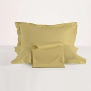 Σεντόνι Με Λάστιχο True Col 1025 Mustard Kentia King Size 180x200cm 100% Βαμβακερό Περκάλι