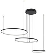 Φωτιστικό Οροφής Circolo 10867 125x140cm 45W 4000K 1800lm Led Black-White Nowodvorski