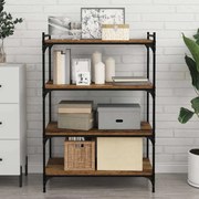 vidaXL Δίσκος Βιβλιοθήκης 4 pcs Καφέ 100 x 40 x 1.5 εκ. Μοριοσανίδα