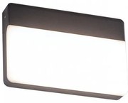 Aca Επιτοίχιο Φωτιστικό LED 13W 3000K IP65 20x13.5x3cm Yuta Ανθρακί LG1329G