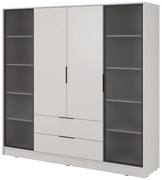 Ντουλάπα Nelly I τετράφυλλη-Cashmere - 206.00Χ51.00Χ200.00cm