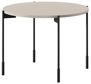 Τραπεζάκι Σαλονιού Sorena Μπεζ 64x45x64cm με μαύρα πόδια - BOG4589