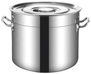 Καζάνι με καπάκι Rosberg R51211C40S, 31 l, 40x25 cm, Inox