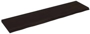 vidaXL Ράφι Τοίχου Σκούρο Καφέ 200x50x(2-6) εκ. Επεξ. Μασίφ Ξύλο Δρυός