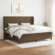 ΚΡΕΒΑΤΙ BOXSPRING ΜΕ ΣΤΡΩΜΑ ΣΚΟΥΡΟ ΚΑΦΕ 200X200 ΕΚ. ΥΦΑΣΜΑΤΙΝΟ 3127832