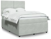 ΚΡΕΒΑΤΙ BOXSPRING ΜΕ ΣΤΡΩΜΑ ΑΝΟΙΧΤΟ ΓΚΡΙ 140X190 ΕΚ. ΒΕΛΟΥΔΙΝΟ 3292328