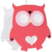 Φωτιστικό Οροφής Παιδικό Owl 61576 29,5x15,5x30,5cm 1xE27 Multi-Red GloboStar