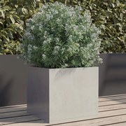 vidaXL Ζαρντινιέρα Ασημί 32 x 30 x 29 εκ. από Ανοξείδωτο Ατσάλι