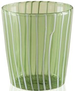 Ποτήρι Νερού 280TMA1992 8x8x9cm 320ml Green Hermia Γυαλί
