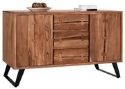 Μπουφές Fansi Από Μασίφ Ξύλο Ακακίας Φυσικό 150x45x86Υεκ.