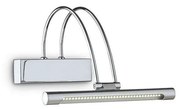 Φωτιστικό Τοίχου Bow 005386 26x18x23cm Led 2,5W 3000K Chrome Ideal Lux