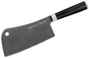Μπαλτάς MO-V Stonewash SM-0040B 18cm Black Samura Ανοξείδωτο Ατσάλι
