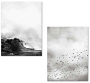 Pakoworld Πίνακας Σε MDF Με Ψηφιακή Εκτύπωση Δίπτυχο PWF-0195