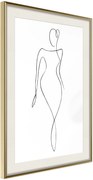 Αφίσα - Impeccable Figure - 40x60 - Χρυσό - Με πασπαρτού