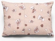 DIMcol ΜΑΞΙΛΑΡΟΘΗΚΗ ΕΜΠΡΙΜΕ ΠΑΙΔ Flannel Cotton 100% 50Χ70 Προβατάκι 07 Beige 1925853106600780