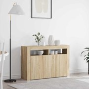 vidaXL Ντουλάπι Οξιά Sonoma Μηχανικά Επεξεργασμένο Ξύλο 116 x 30 x 75 εκ