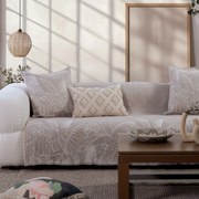 Ριχτάρι Grow Beige Nef-Nef Homeware Τριθέσιο 170x300cm Βαμβάκι-Πολυέστερ