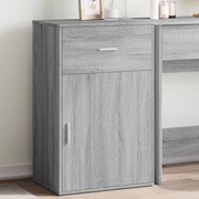 Ραφιέρα με Ντουλάπια Γκρι Sonoma 56,5x39x90 εκ. Επεξ. Ξύλο 840714