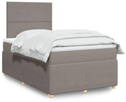 ΚΡΕΒΑΤΙ BOXSPRING ΜΕ ΣΤΡΩΜΑ TAUPE 120X190 ΕΚ. ΥΦΑΣΜΑΤΙΝΟ 3294292