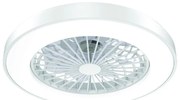 Ανεμιστήρας Οροφής FANOKWH10G Dimmable Με Φως Και Τηλεχειριστήριο DC22W D50cm White Aca Διάμετρος 50cm