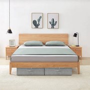 Κουτι Αποθήκευσης Γκρι 70 x 40 x 18 εκ. Υφασμάτινο