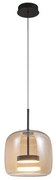 Κρεμαστό Φωτιστικό Οροφής LED 12W Μελί Γυαλί Φ26cm Deco 4319000 Viokef-4319000-Μελί 4319000
