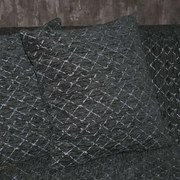 Μαξιλάρι Διακοσμητικό (Με Γέμιση) Cross 874-222-124 42x42cm Dark Grey 42X42 Βαμβάκι-Πολυέστερ