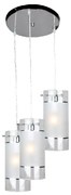 Φωτιστικό Οροφής Τρίφωτο Aca Mane FW50673 Chrome/Sandblast