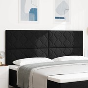 vidaXL Υφασμάτινο Κεφαλάρι Geometric με κεφαλάρι Μαύρο 200 cm ύφασμα