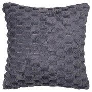 Γούνινη Διακοσμητική Μαξιλαροθήκη (45x45) Silk Fashion Mink Grey