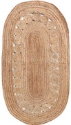 Χαλι Delhi Χειροποιητο Br-4019 -  Natural New Plan 120X170 OVAL