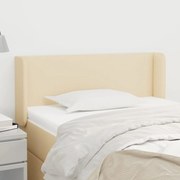 vidaXL Κεφαλάρι με Πτερύγια Κρεμ 83x16x78/88 εκ. Υφασμάτινο