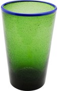 Ποτήρι Bubbles Πράσινο Γυαλί 9x9x14 εκ. - Πράσινο