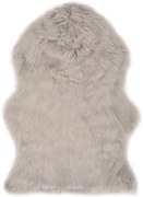 vidaXL Χαλί Ανοιχτό Γκρι 60 x 90 εκ. από Συνθετική Προβιά