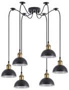 Φωτιστικό Οροφής  SE21-BL-B10-BL6-MS3 ADEPT PENDANT Black Metal Shade Pendant+ - 51W - 100W - 77-8775