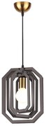 Φωτιστικό Οροφής Μονόφωτο Aca Triton ZM391P24WDL D.Brown