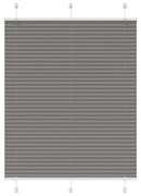 vidaXL Πλισέ περσίδα Ανθρακί 110x150 cm Πλάτος υφάσματος 109,4 cm