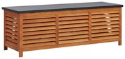vidaXL Μπαούλο Αποθήκευσης Κήπου 150x50x55 εκ. Μασίφ Ξύλο Ευκαλύπτου