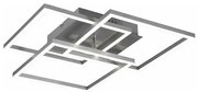 Φωτιστικό Πλαφόν Οροφής 42x39xH10cm Led 27w 1x3200lm 2700-6000K Nickel Mat Trio RL Mobile R62883107