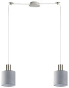 Φωτιστικό Οροφής Adept Tube 77-8424 70x15x300cm 2xE27 60W Nickel-Grey Homelighting