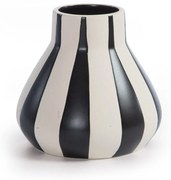 Βαζάκι Διακοσμητικό Κεραμικό Platense 15,5Χ14,2 Black Nef-Nef Homeware Κεραμικό