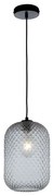 Φωτιστικό Οροφής Ashford I-ASHFORD-S20 GR 1xE27 Φ20cm 150cm Fume Luce Ambiente Design Glass