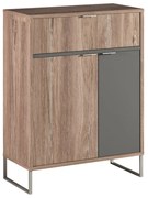 MATIS Παπουτσοθήκη Denver δρυς kalaj/ ανθρακί 71x35x92.2 MATIS150574