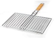 Σχάρα Ψησίματος Διπλή BBQ Guru 10-238-016 35x25cm Silver Nava Μέταλλο