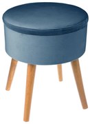 Σκαμπό Με Αποθηκευτικό Χώρο (Φ37x43.5) A-S Tess Blue 140331A
