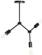 ΦΩΤΙΣΤΙΚΟ ΟΡΟΦΗΣ 3-ΦΩΤΟ LIGHTY HM7404.11 ΜΕΤΑΛΛΟ ΣΕ ΜΑΥΡΟ 52x5x48Υεκ.