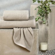 Πετσέτες Μπάνιου (Σετ 3τμχ) Melinen Haus L.Grey 500gsm